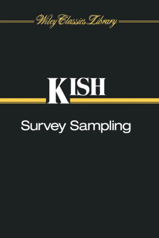 Survey Sampling (Wiley Classics Library)