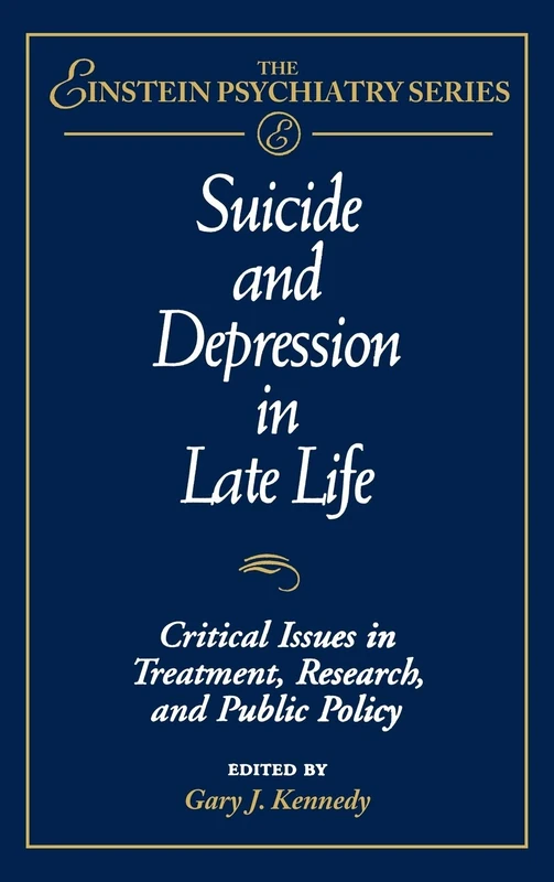 Wiley - Suicide and Depression in Late Life Book