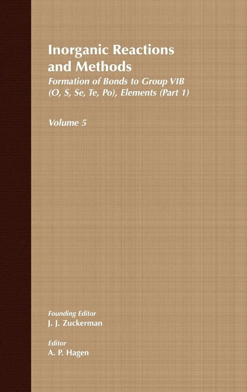 Inorganic Reactions and Methods, The Formation of Bonds to Group VIB (O, S, Se, Te, Po) Elements (Part 1): 13