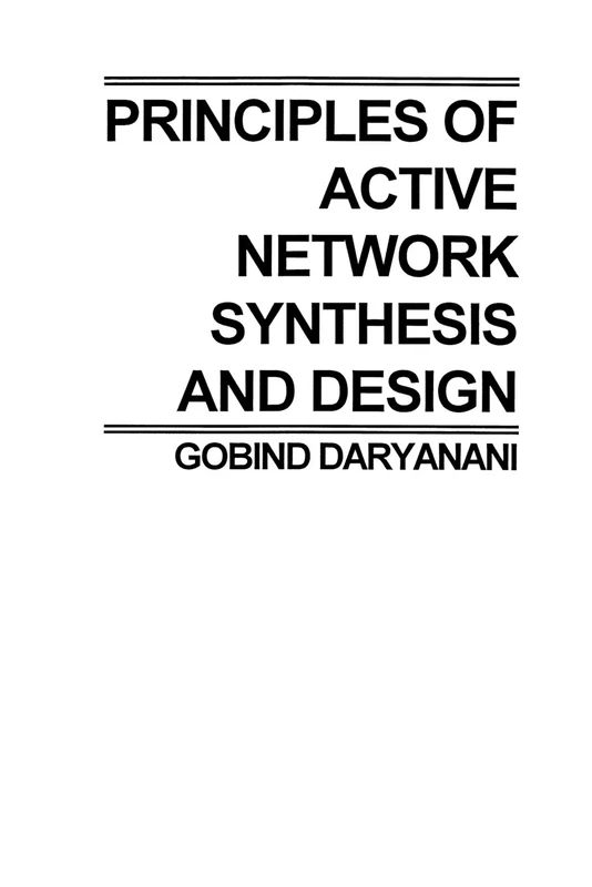 Principles of Active Network Synthesis and Design - Image 1