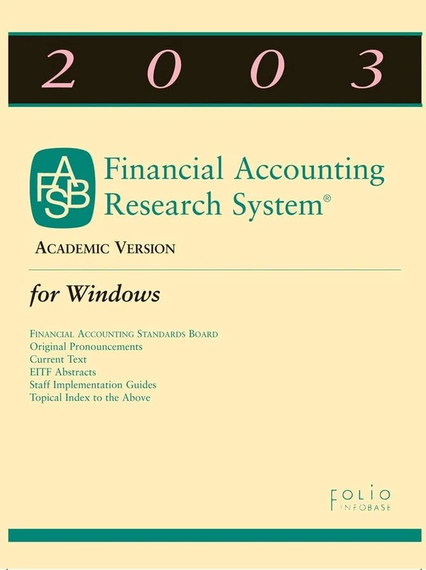 2003 Financial Accounting Research System® (FARS) CD: Academic Version for Windows - Image 1