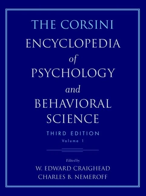 The Corsini Encyclopedia of Psychology and Behavioral Science, Volume 3: v.3