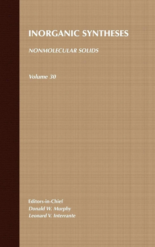 Nonmolecular Solids, Volume 30 (Inorganic Syntheses)