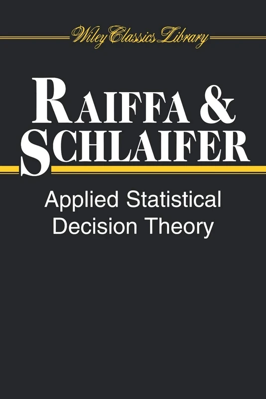 Wiley Applied Statistical Decision Theory - Classic Math Book - Image 1