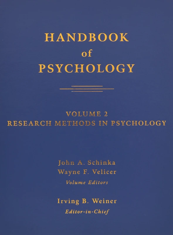Handbook of Psychology: Research Methods in Psychology: v. 2