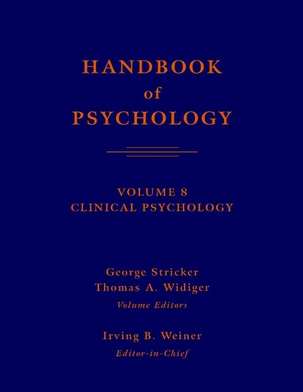 Handbook of Psychology: Clinical Psychology: v. 8