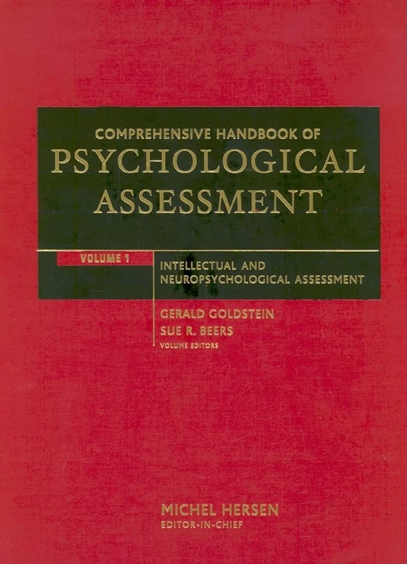 Comprehensive Handbook of Psychological Assessment, Volume 1: Intellectual and Neuropsychological Assessment: 01