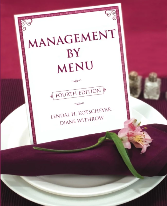 Wiley Management by Menu 4e - Foodservice Management Guide