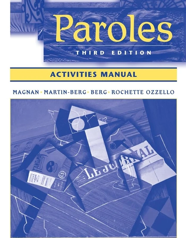 Wiley Paroles Combined Workbook, Lab Manual, and Video Manual