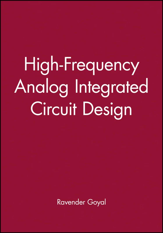 Wiley High-Frequency Analog Integrated Circuit Design - Book