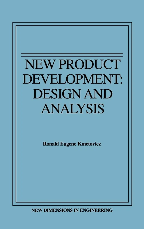 Wiley New Product Development: Design and Analysis Book