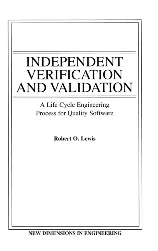 Wiley Independent Verification and Validation Software Book