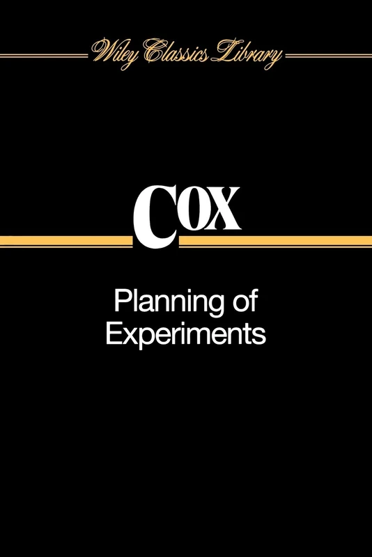 Planning of Experiments P: 39 (Wiley Classics Library) - Image 1