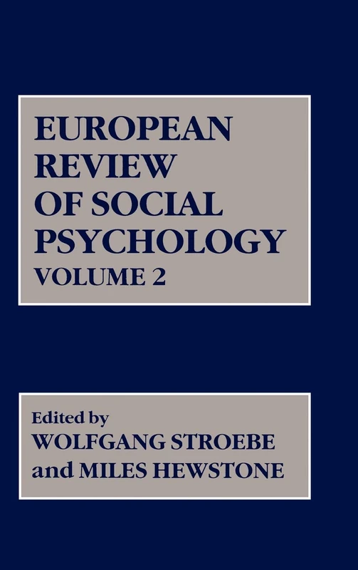 Wiley European Review of Social Psychology, Volume 2: 1