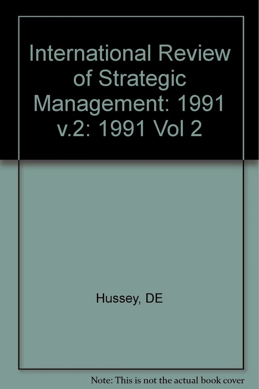 International Review of Strategic Management Special Issue V2.2 1991: v.2 - Image 1