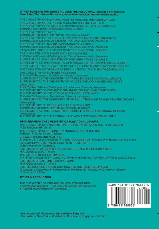 The Chemistry of the Hydrazo, Azo and Azoxy Groups, Volume 2: 115 (Patai's Chemistry of Functional Groups)