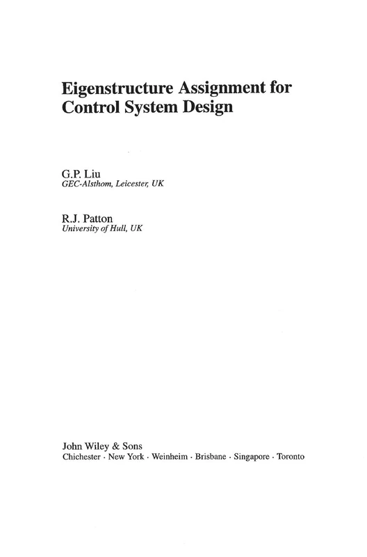 Eigenstructure Assignment for Control System Design - Image 1