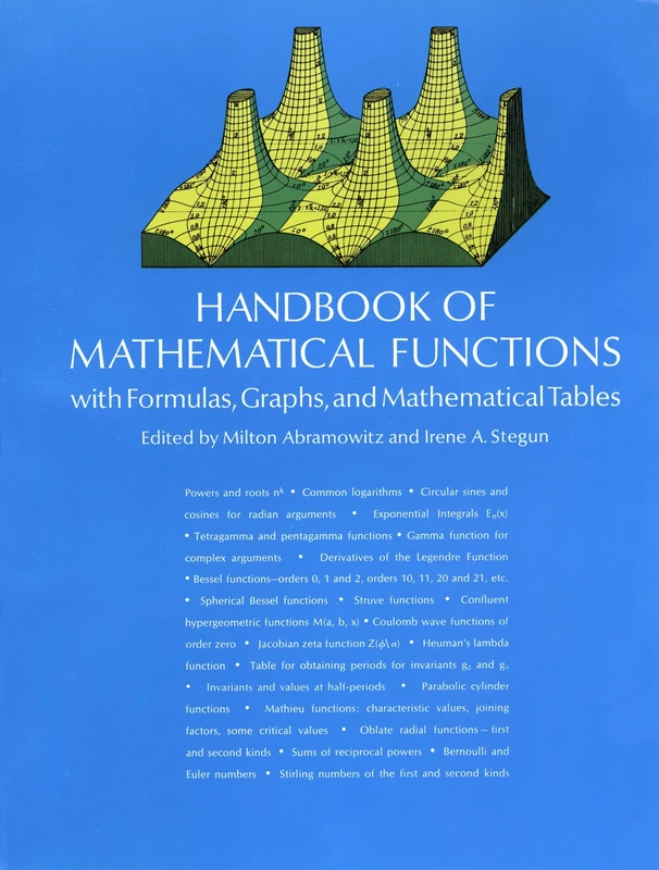 Handbook of Mathematical Functions: With Formulas, Graphs, and Mathematical Tables (Dover Books on MaTHEMA 1.4tics) - Image 1