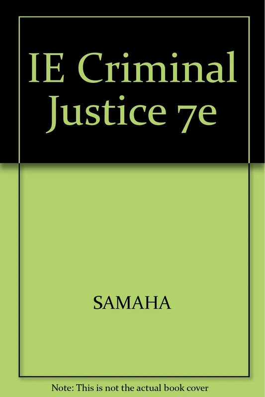 IE Criminal Justice 7e