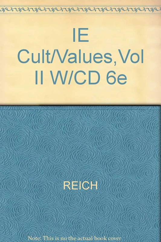 IE Cult/Values,Vol II W/CD 6e
