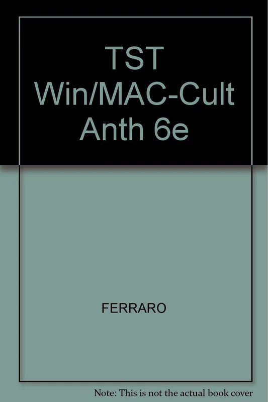 TST Win/MAC-Cult Anth 6e
