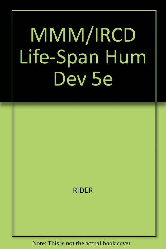 MMM/IRCD Life-Span Hum Dev 5e