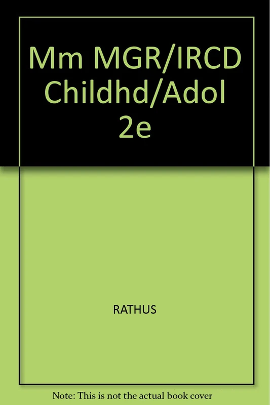 Mm MGR/IRCD Childhd/Adol 2e