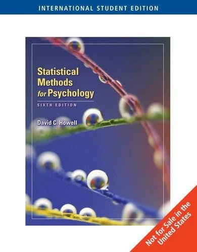 Statistical Methods for Psychology, International Edition