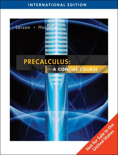 Precalculus: A Concise Course