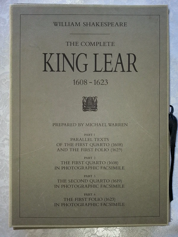 King Lear 1608–1623 2 V