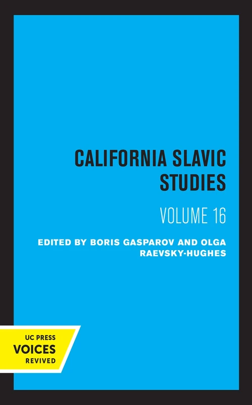 California Slavic Studies, Volume XVI: Slavic Culture in the Middle Ages: 16
