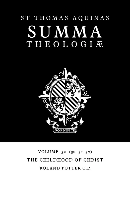 Summa Theologiae v52: 3a. 31-37: 52 (Summa Theologiae (Cambridge University Press))