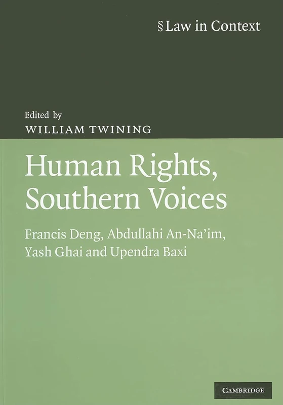 Human Rights, Southern Voices: Francis Deng, Abdullahi An-Na'im, Yash Ghai and Upendra Baxi (Law in Context)