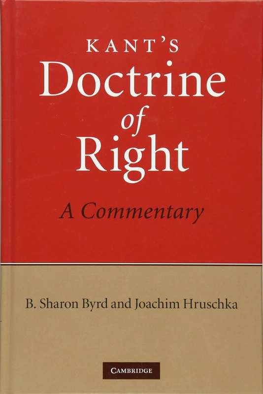 Kant's Doctrine of Right: A Commentary