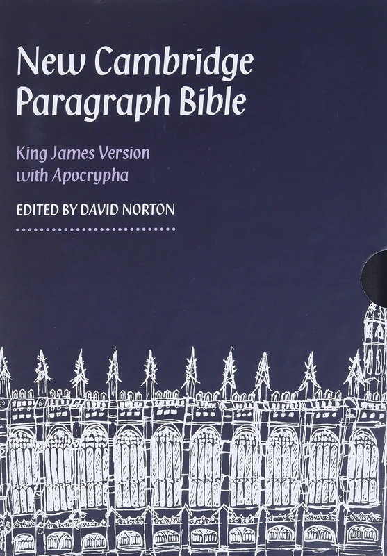 New Cambridge Paragraph Bible with Apocrypha, Black Calfskin Leather, KJ595:TA Black Calfskin: Personal size
