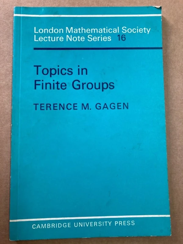LMS: 16 Topics in Finite Group Thy (London Mathematical Society Lecture Note Series, Series Number 16) - Image 1