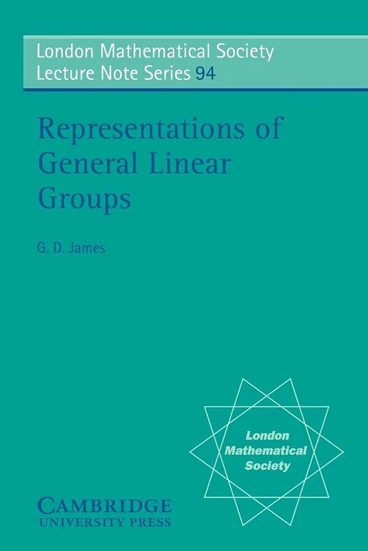 LMS: 94 Represent'n, Linear Groups (London Mathematical Society Lecture Note Series, Series Number 94)