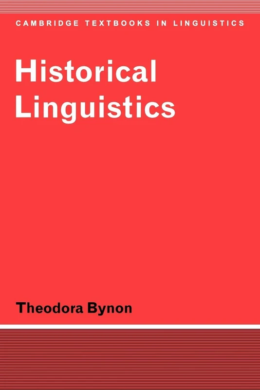 Historical Linguistics:Bynon (Cambridge Textbooks in Linguistics)