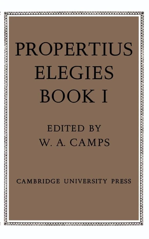 Propertius: Elegies Book I