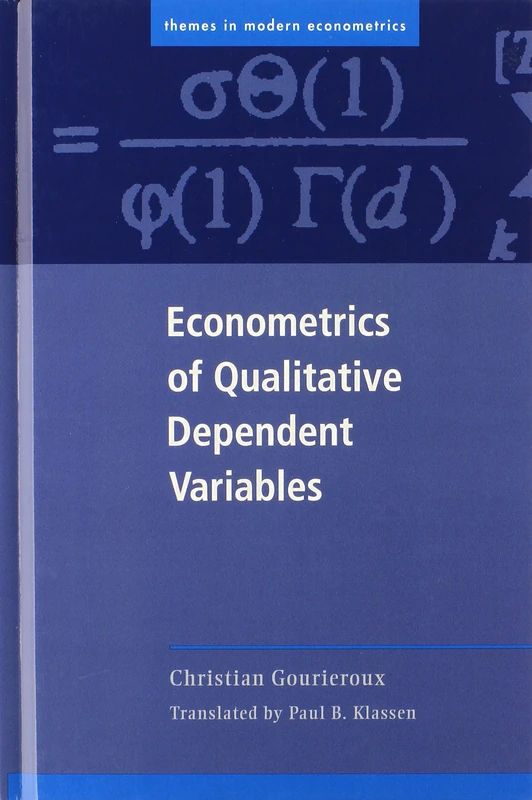 Econometrics of Qualitative Dependent Variables (Themes in Modern Econometrics)