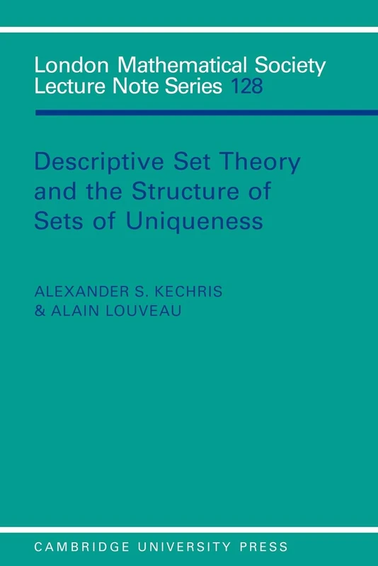 LMS: 128 Descriptive Set Theory (London Mathematical Society Lecture Note Series, Series Number 128)