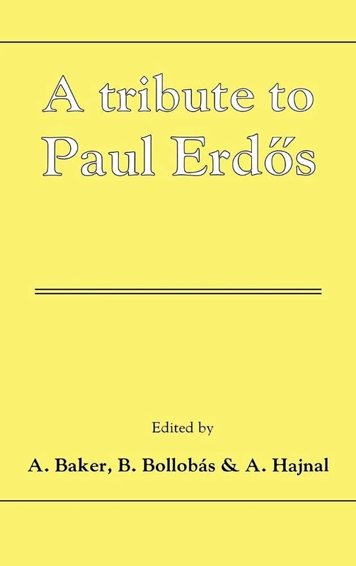 A Tribute to Paul Erdos - Cambridge University Press Math Book - Image 1