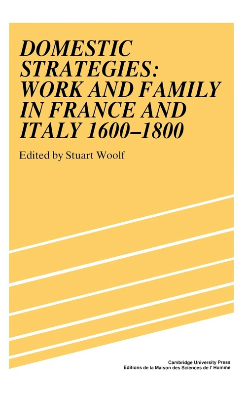 Domestic Strategies: Work and Family in France and Italy, 16001800: Work and Family in France and Italy, 1600-1800 (Studies in Modern Capitalism)