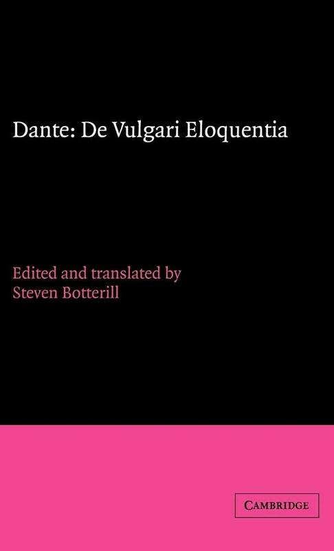 Dante: De vulgari eloquentia: 5 (Cambridge Medieval Classics, Series Number 5) - Image 1
