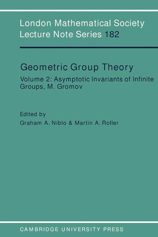 LMS: 182 Geometric Group Theory v2: Volume 2 (London Mathematical Society Lecture Note Series, Series Number 182)