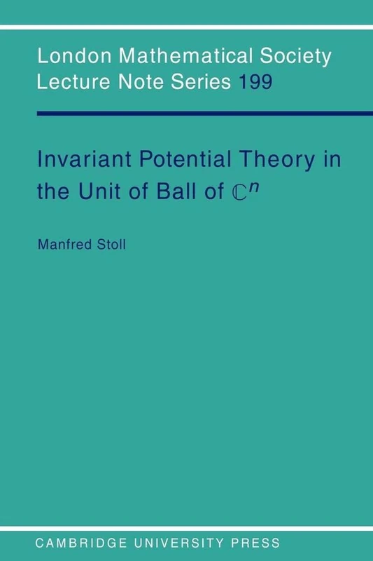 LMS: 199 Invariant Potential Theory (London Mathematical Society Lecture Note Series, Series Number 199)