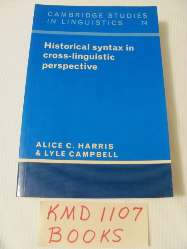 Historical Syntax in Cross-Linguistic Perspective: 74 (Cambridge Studies in Linguistics, Series Number 74)
