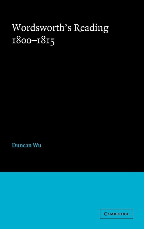 Wordsworth's Reading 1800–1815