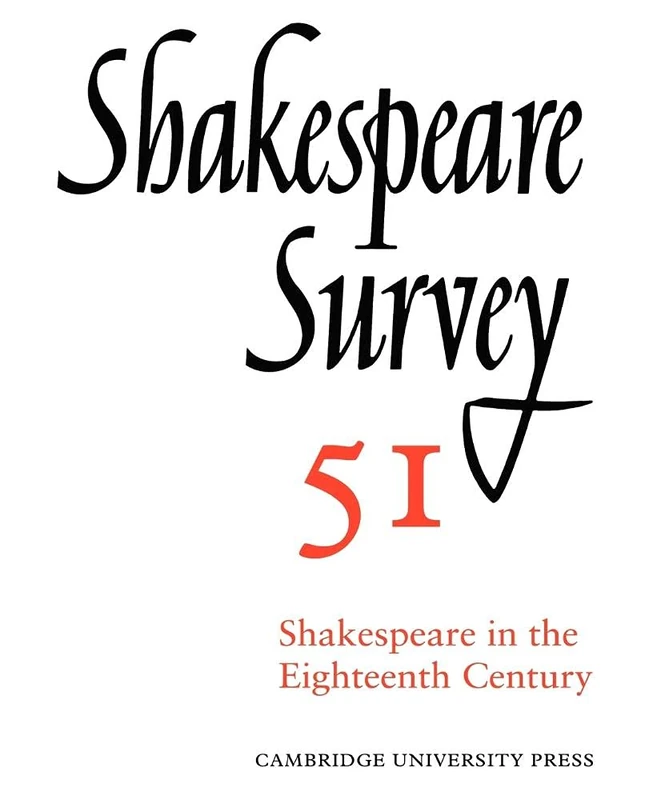 Shakespeare Survey 51: Volume 51 (Shakespeare Survey, Series Number 51)