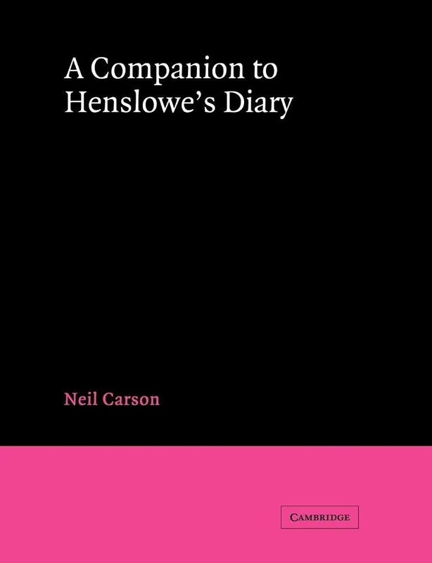 A Companion to Henslowe's Diary - Image 1
